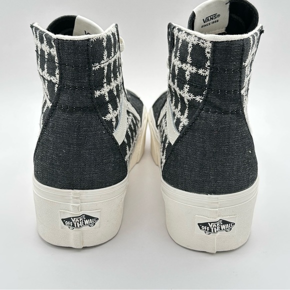 Unisex VANS Sk8-Hi Tapered Stackform Shoes Sz W9.5=M 8Denim Mix Black Platform - Picture 4 of 10